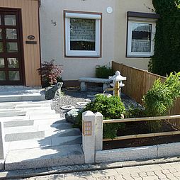 Bambus findet Verwendung bei den Zäunen